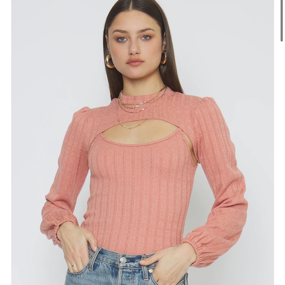 4SI3NNA bodysuit and shrug set